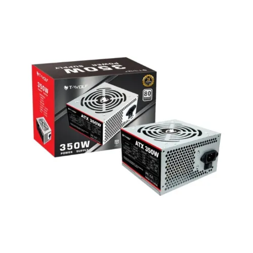 T-Wolf ATX 350W Grey Power Supply With Cable
